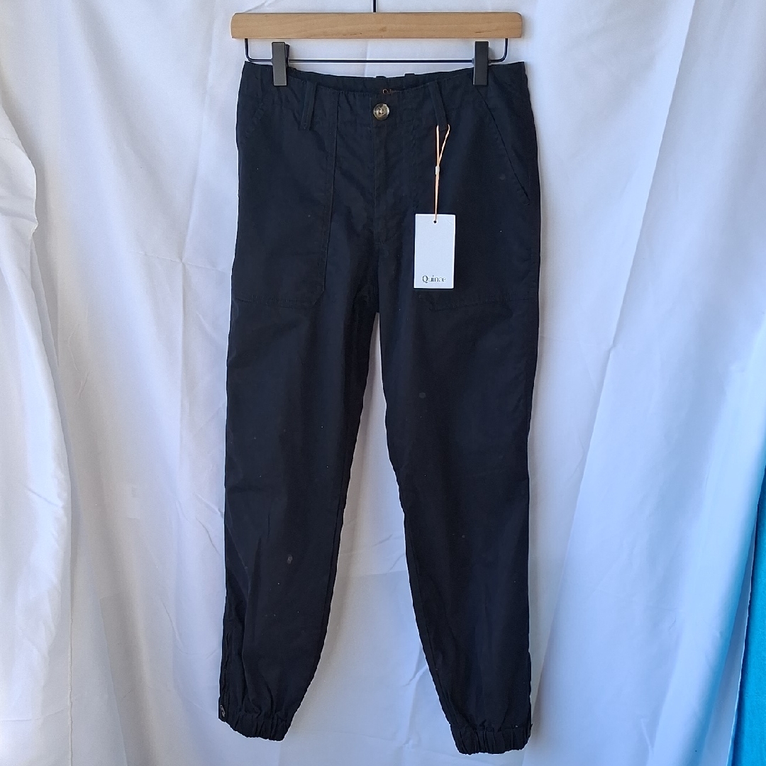 Quince Organic Cotton Twill Utility Jogger Black 0